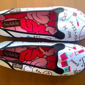 Hot Chocolate Design - Nerdy Slip On Flats